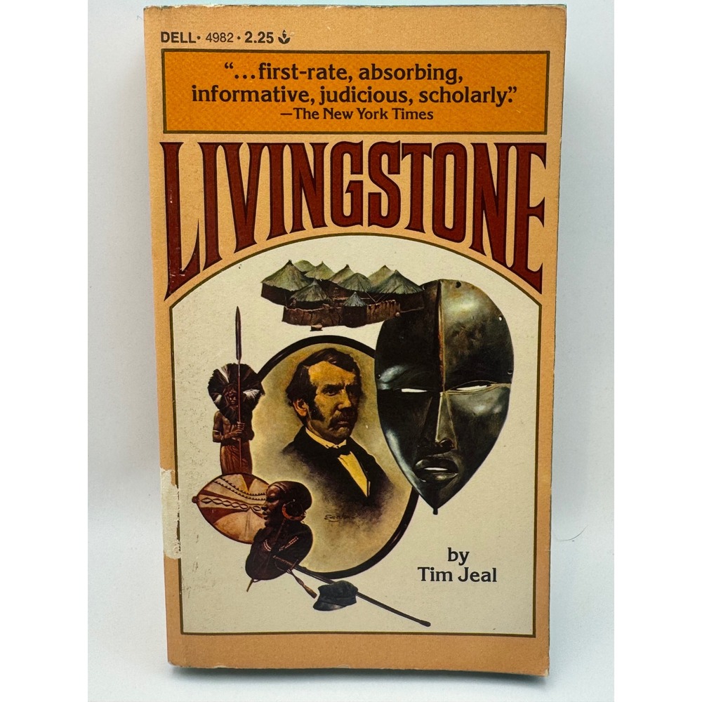 Livingstone by Tim Jeal Vintage Paperback 1973 Dell 4982 Bio History Africa